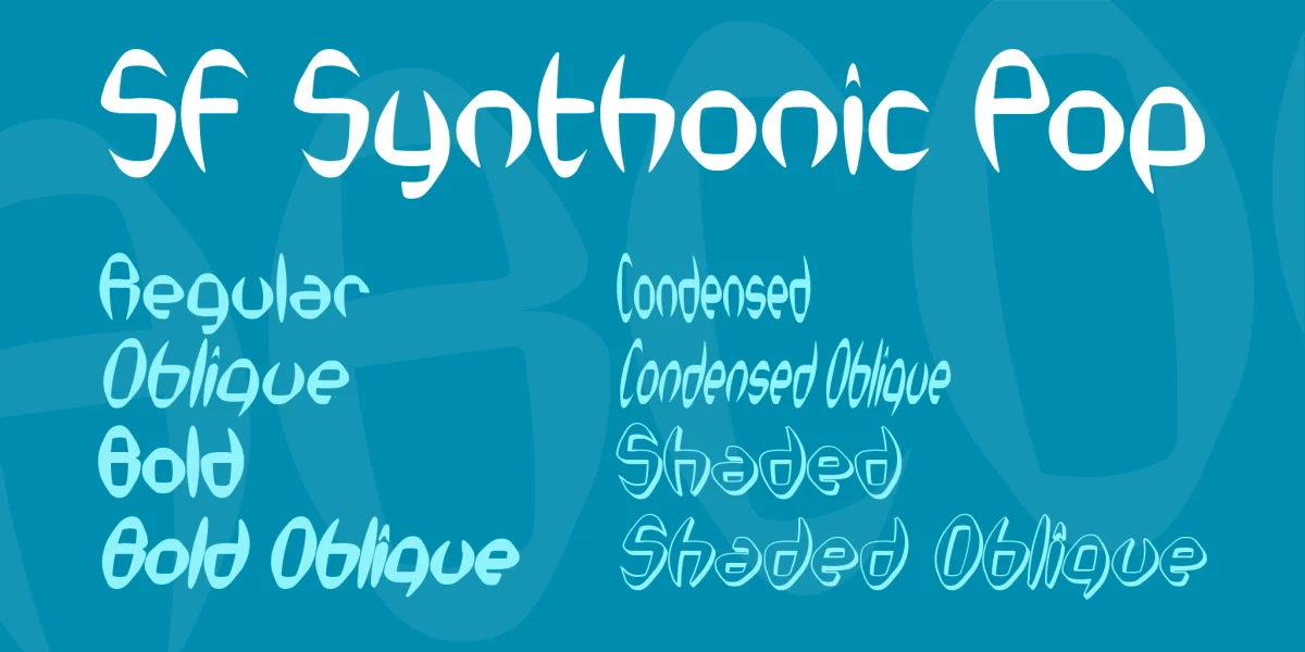 SF Synthonic Pop Font Family