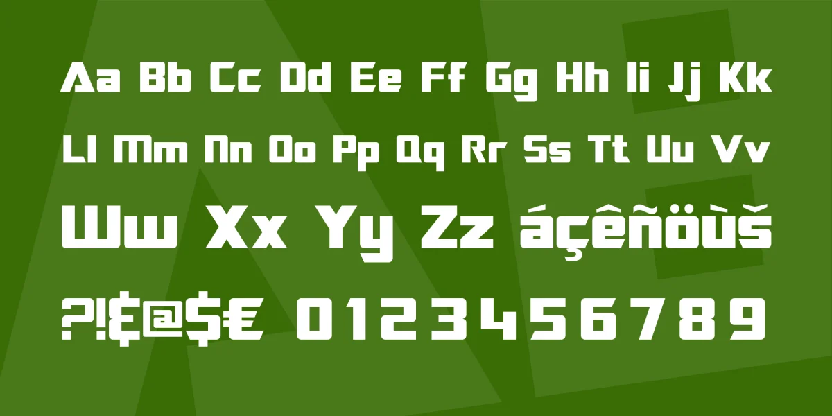 SF TransRobotics Font Family preview 2