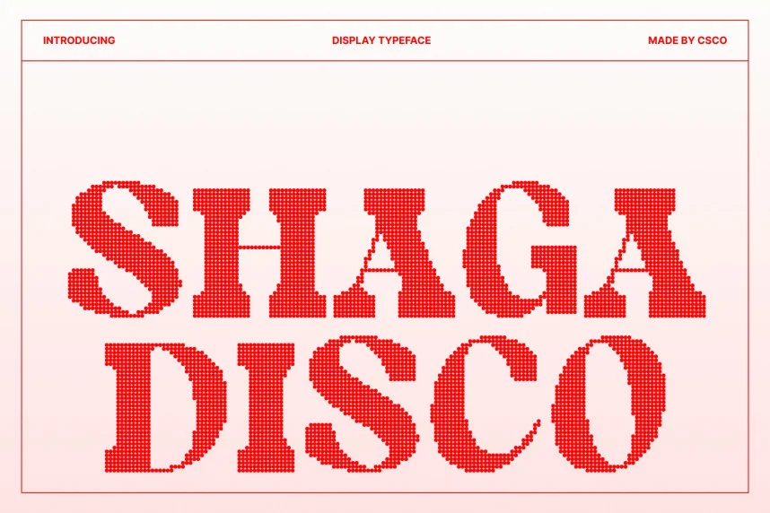 Shaga Disco Font