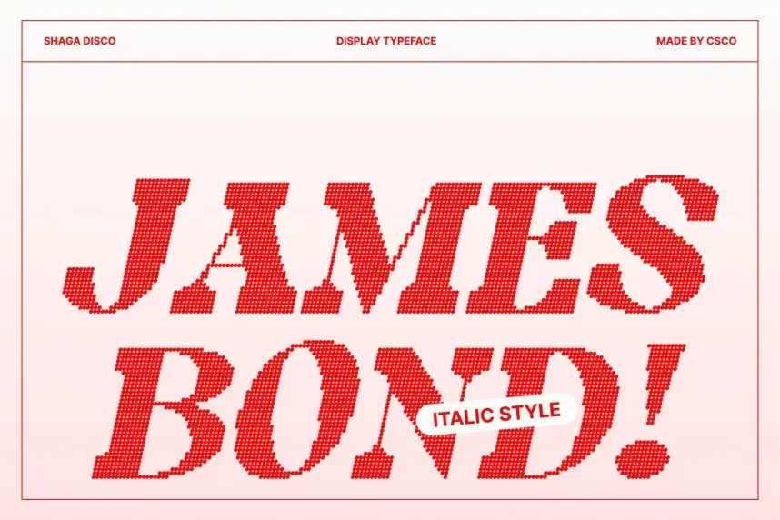 Shaga Disco Font preview 3