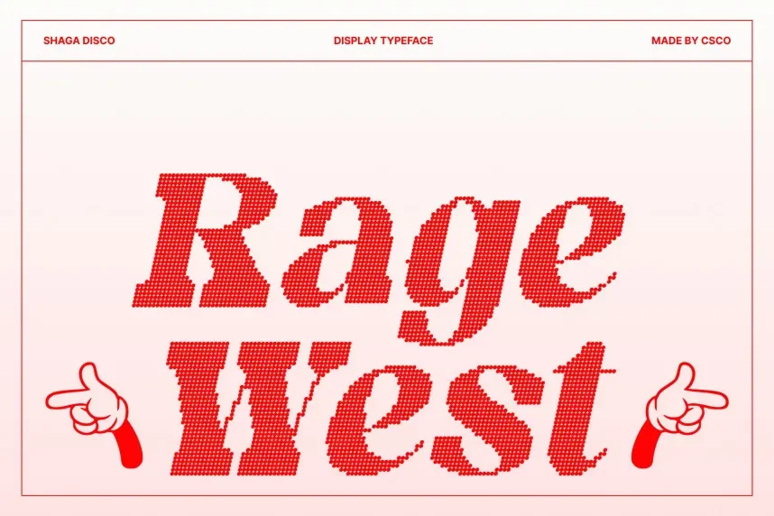 Shaga Disco Font preview 4