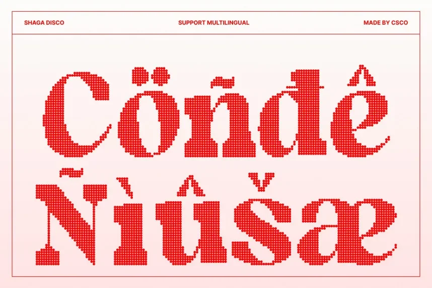 Shaga Disco Font preview 5