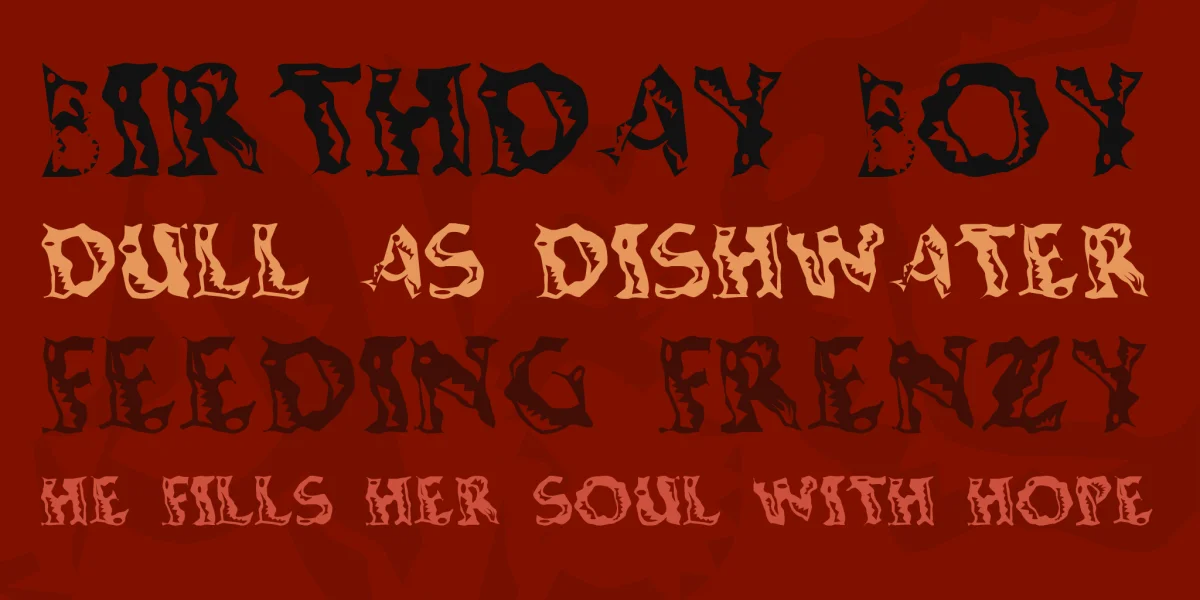 Shaking Salsa Font preview 2