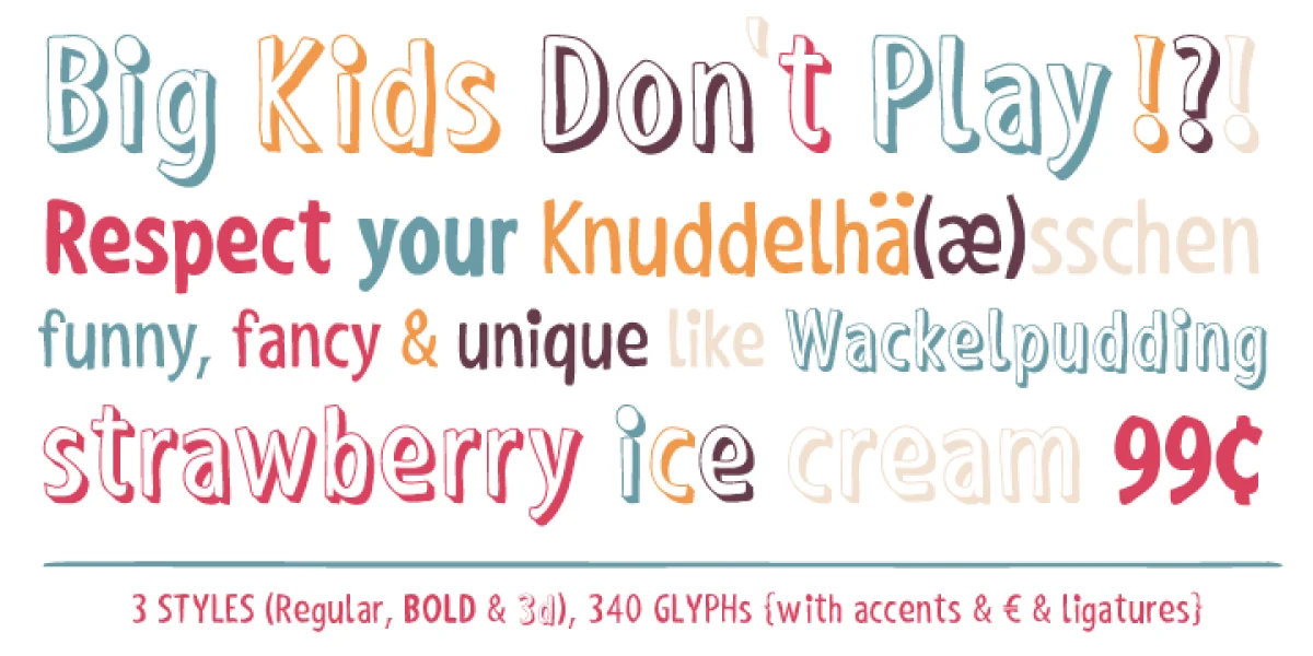 Shaky Hand Some Comic Font Family