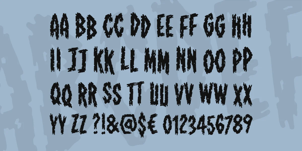 Shallow Grave BB Font Family preview 3
