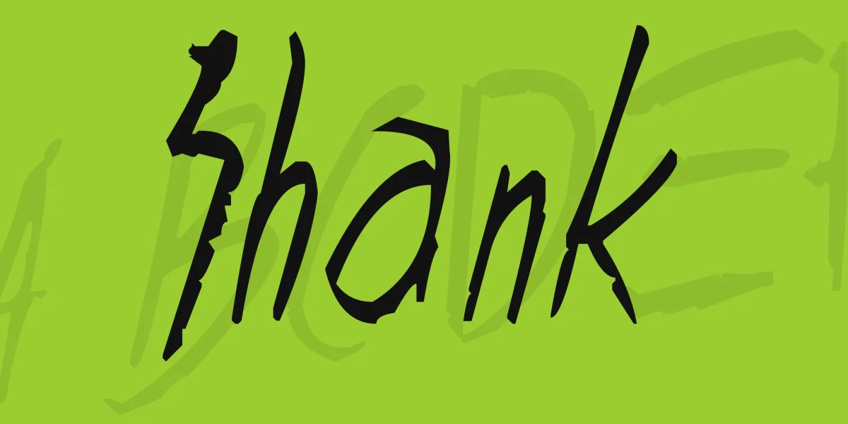 Shank Font preview 2