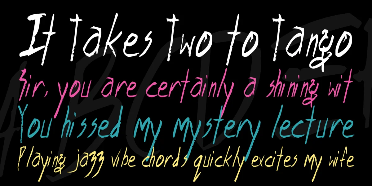 Shank Font preview 3
