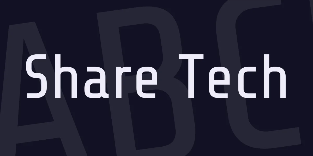 Share Tech Font
