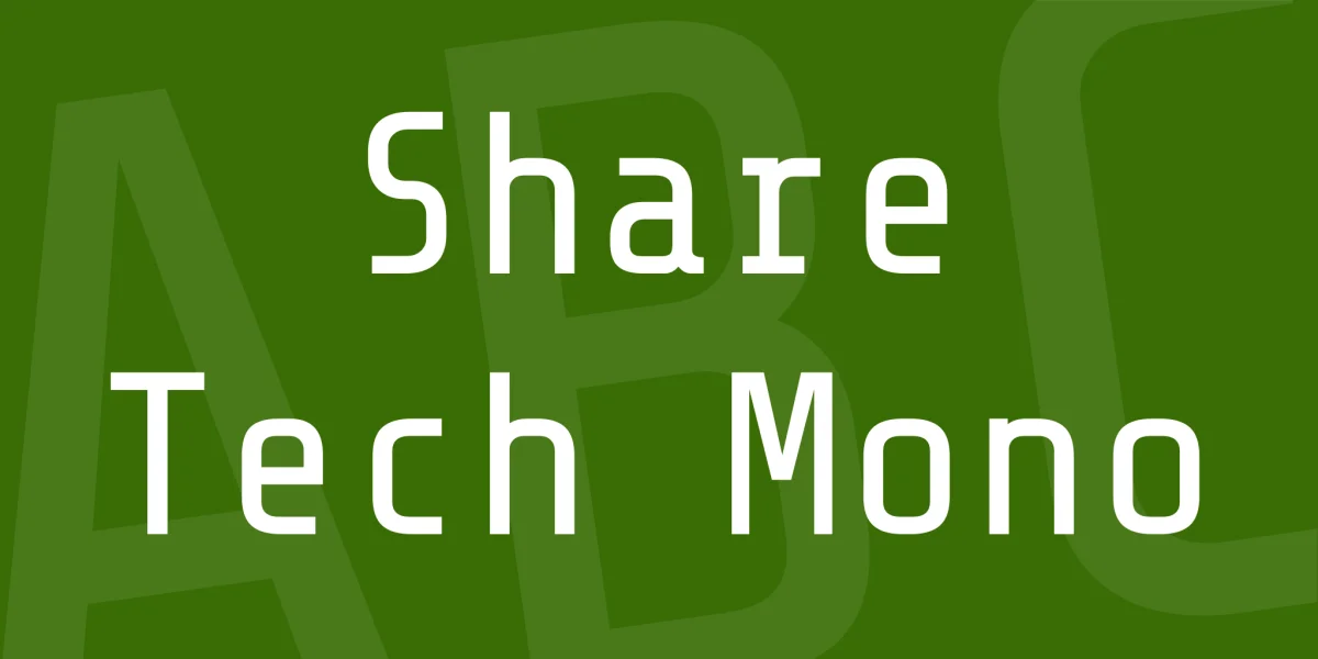 Share Tech Mono Font