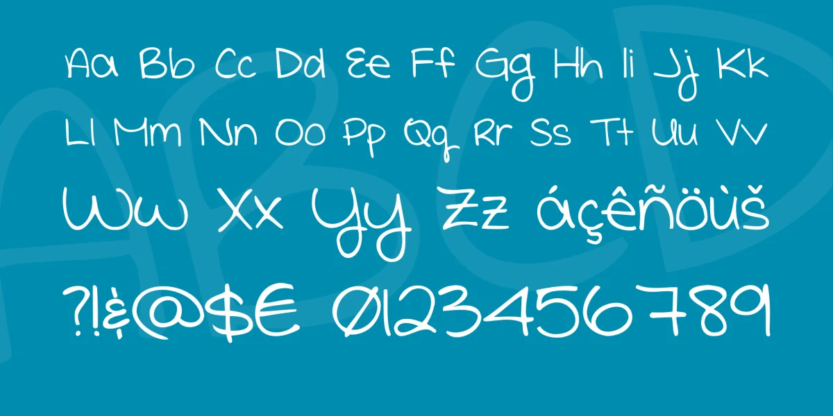She Paints Me Blue Font preview 4