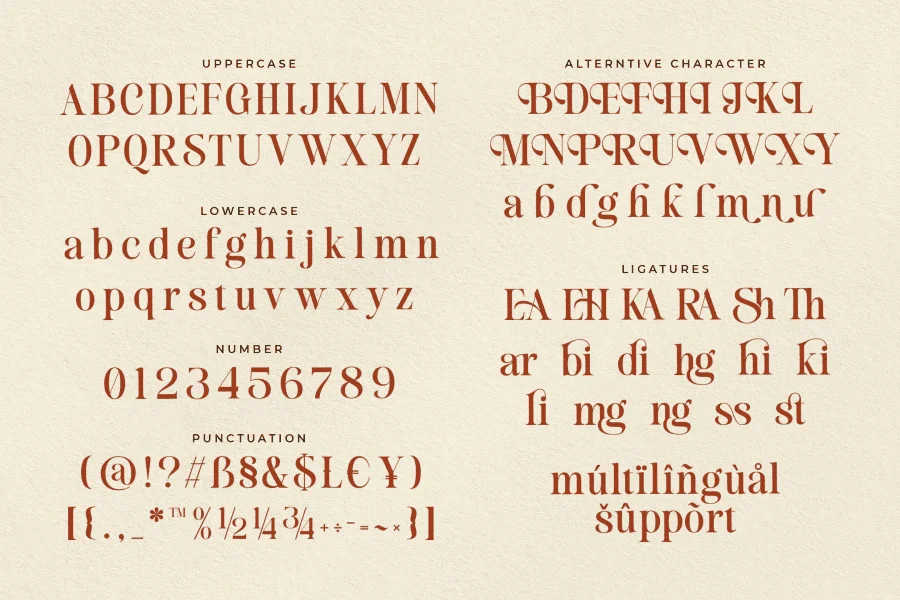 Sherly Kitchen Font preview 10