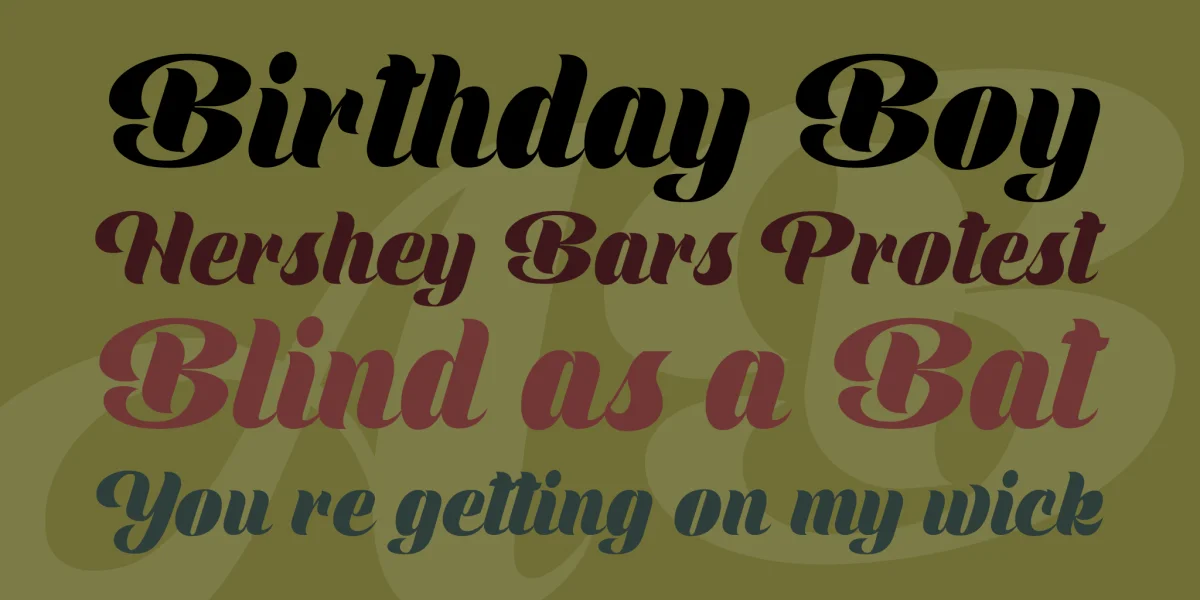 Shine Personal Use Font preview 2