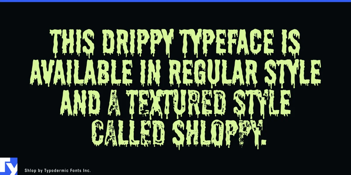 Shlop Font preview 2