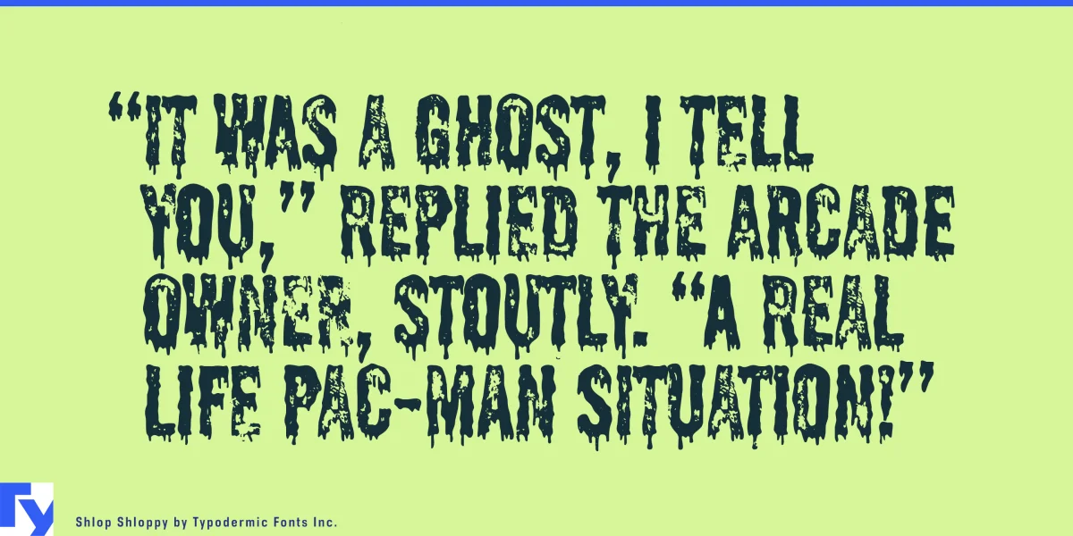 Shlop Font preview 4