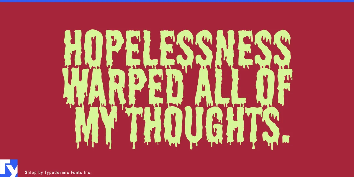 Shlop Font preview 5