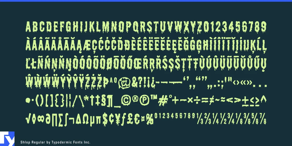 Shlop Font preview 6