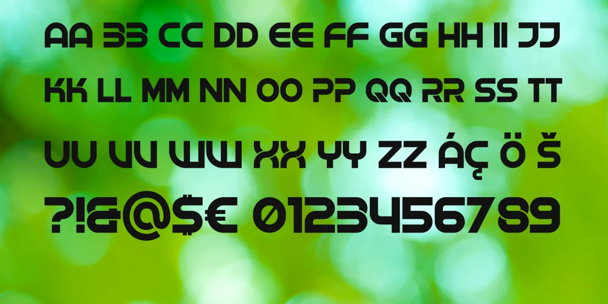 Shock Font Family preview 4