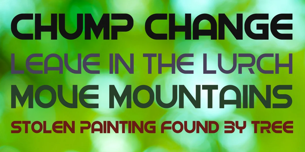 Shock Font Family preview 5