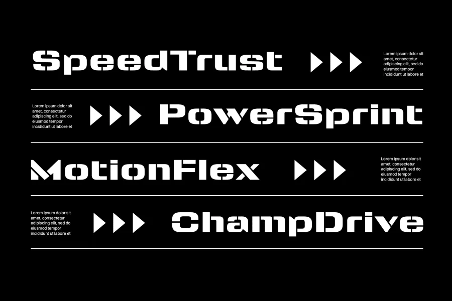 Shock Surgent Font preview 2