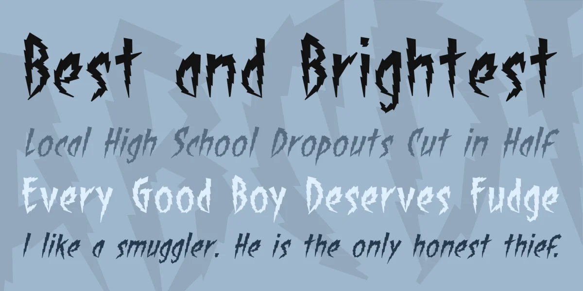ShockTherapy BB Font Family preview 2