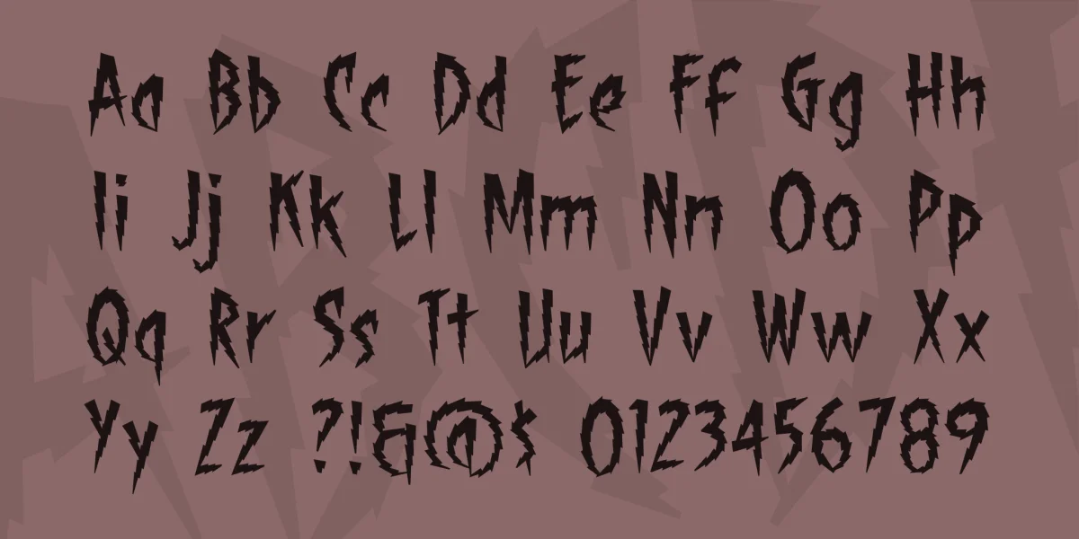 ShockTherapy BB Font Family preview 3