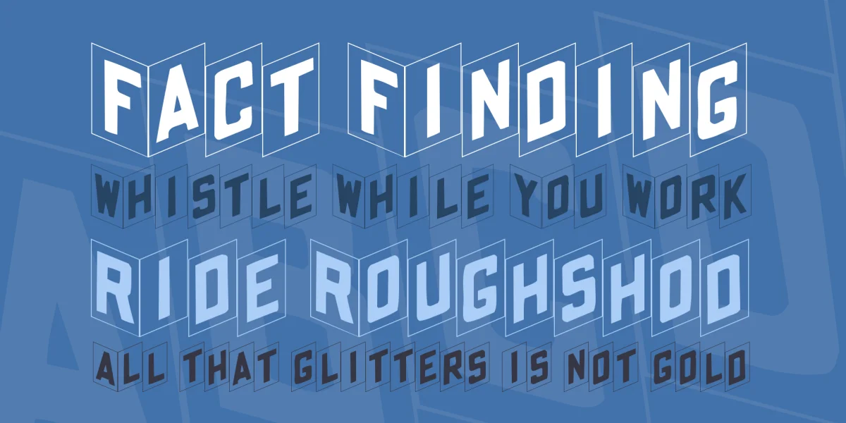 ShohlFold Font preview 2