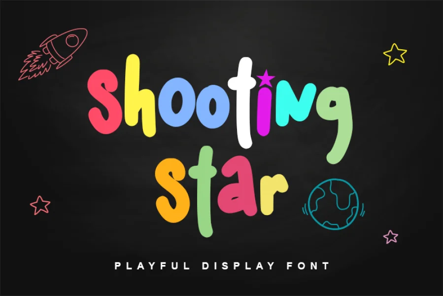 Shooting Star - personal use Font