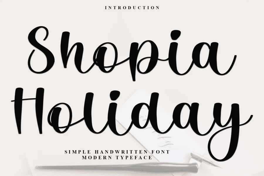 Shopia Holiday Font