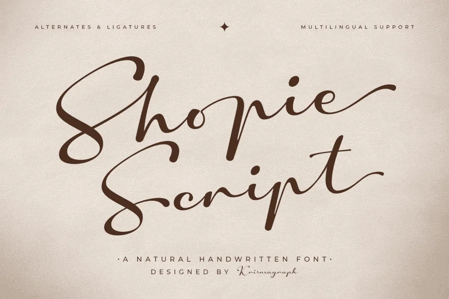 Shopie Script DEMO Font