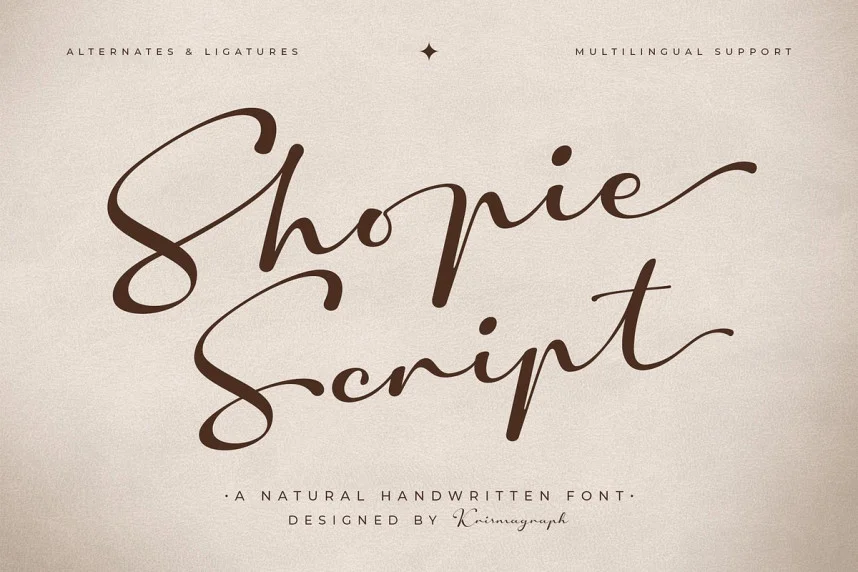 Shopie Script Font
