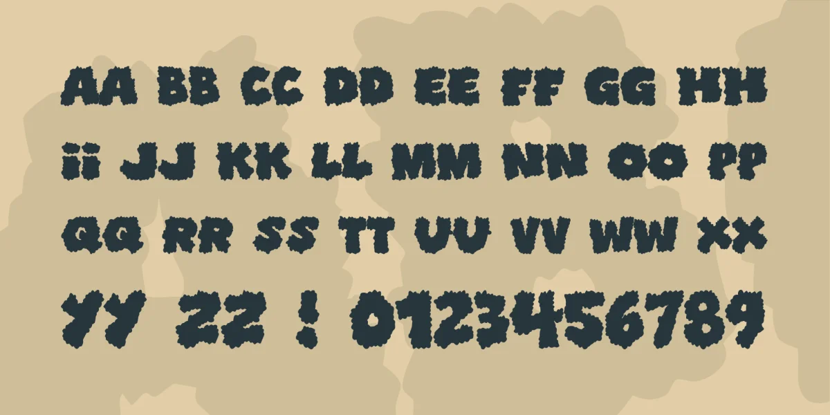 Shoplifters unite Font preview 2