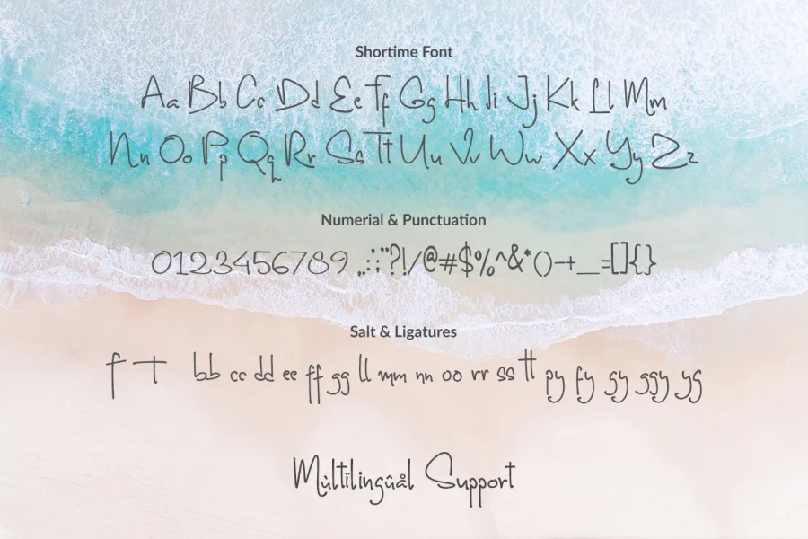 Shortime Font preview 10