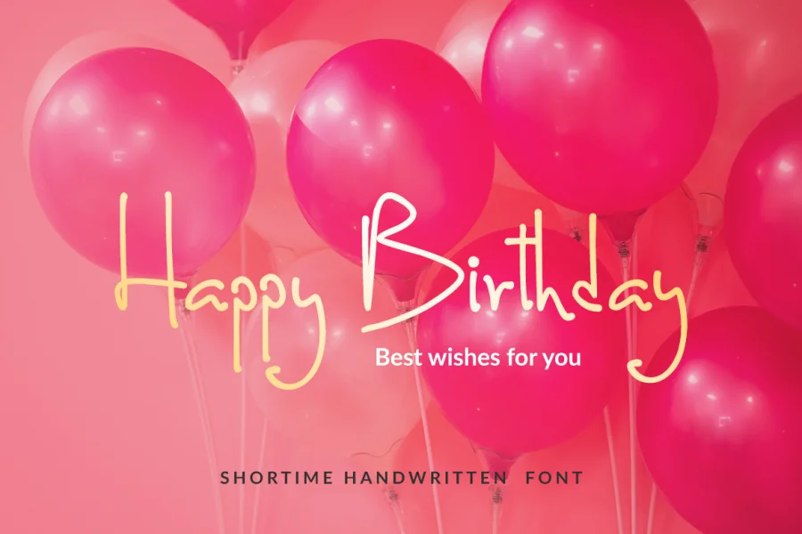 Shortime Font preview 5