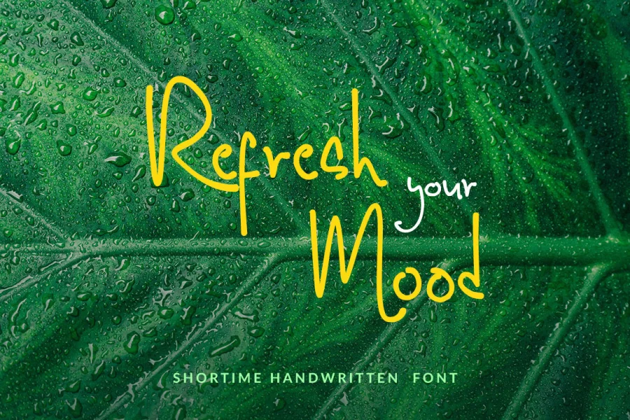 Shortime Font preview 6