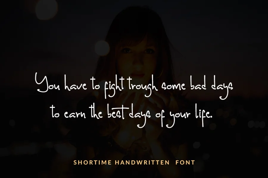 Shortime Font preview 9