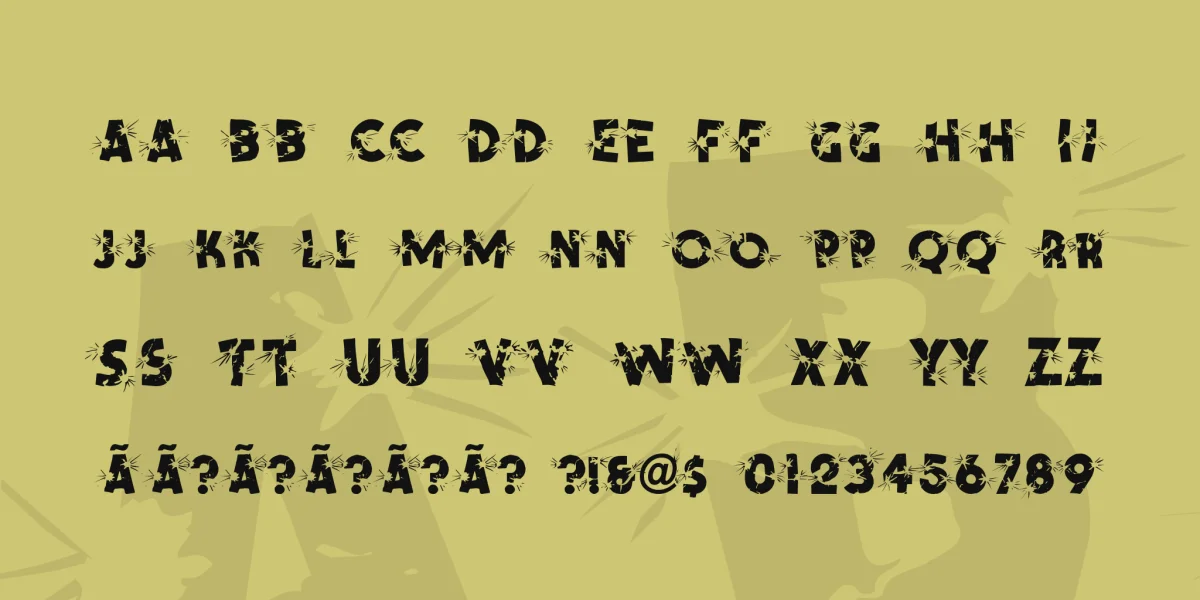 Shrapnel Font preview 2