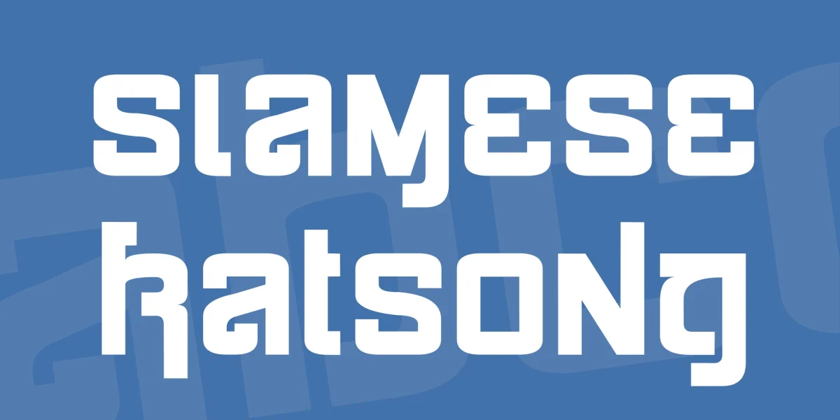 Siamese Katsong Font