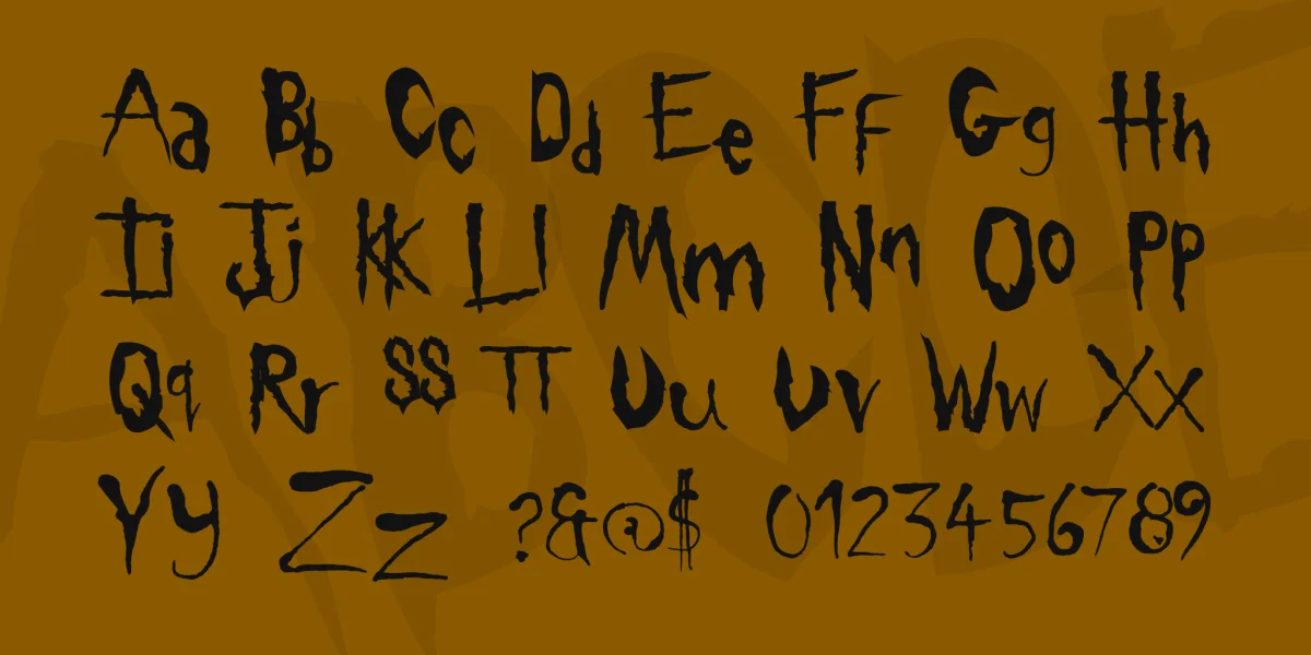 Sickness Font preview 2