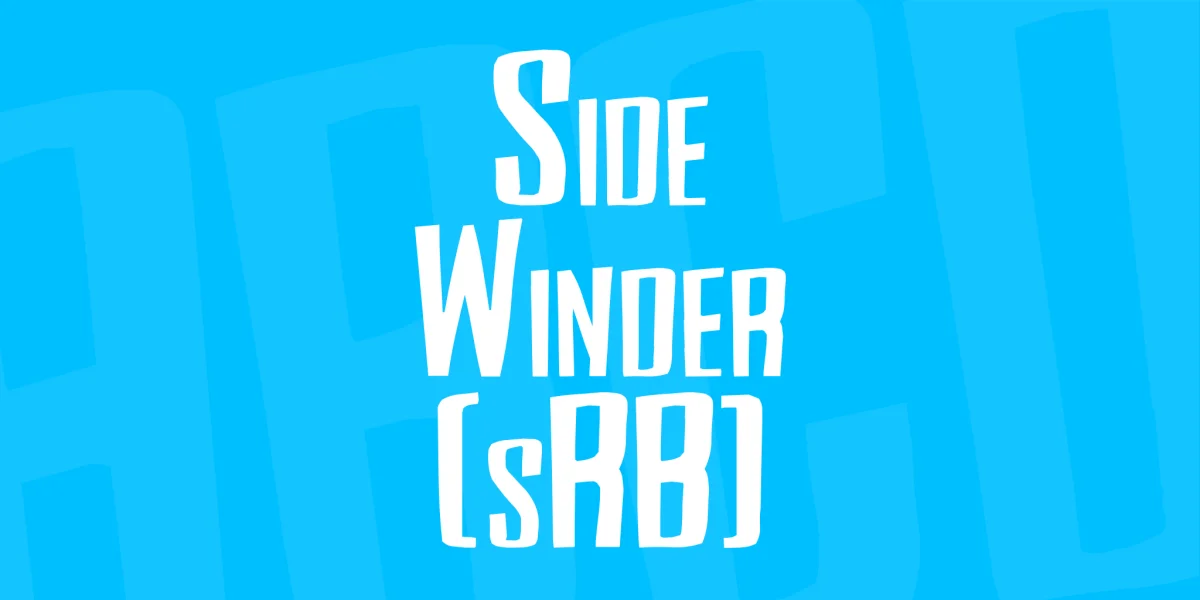 Side Winder (sRB) Font