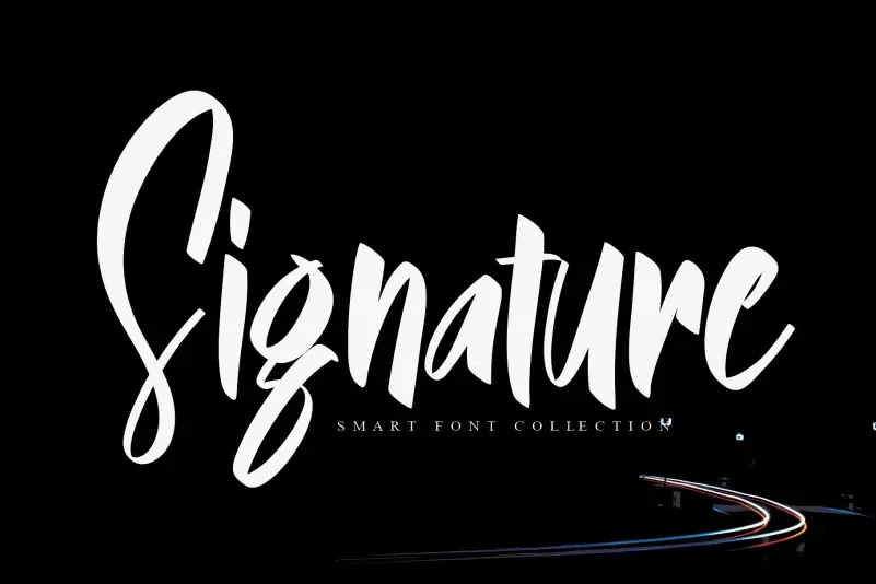 Signature Font preview 2
