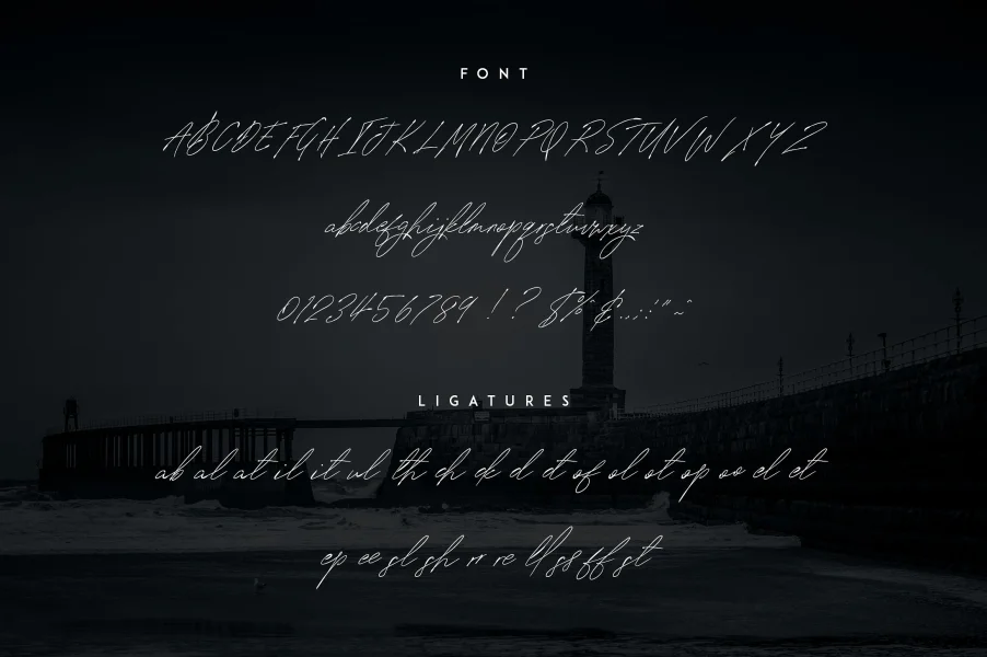 SignatureVP Font preview 13