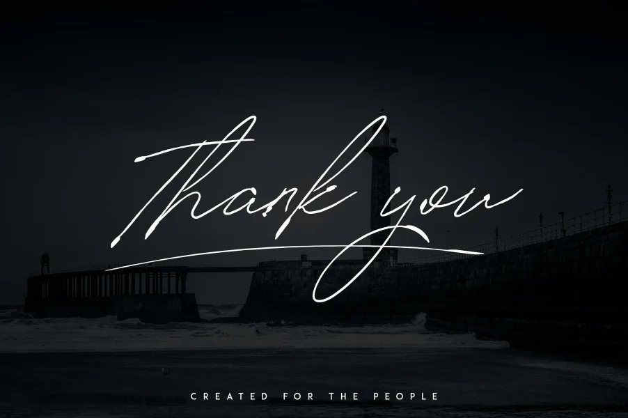 SignatureVP Font preview 15