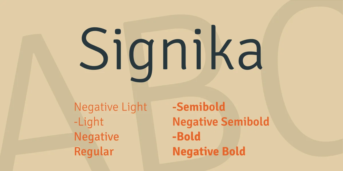 Signika Font Family