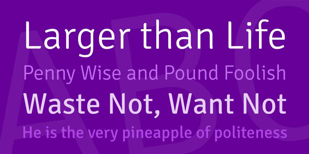 Signika Font Family preview 2