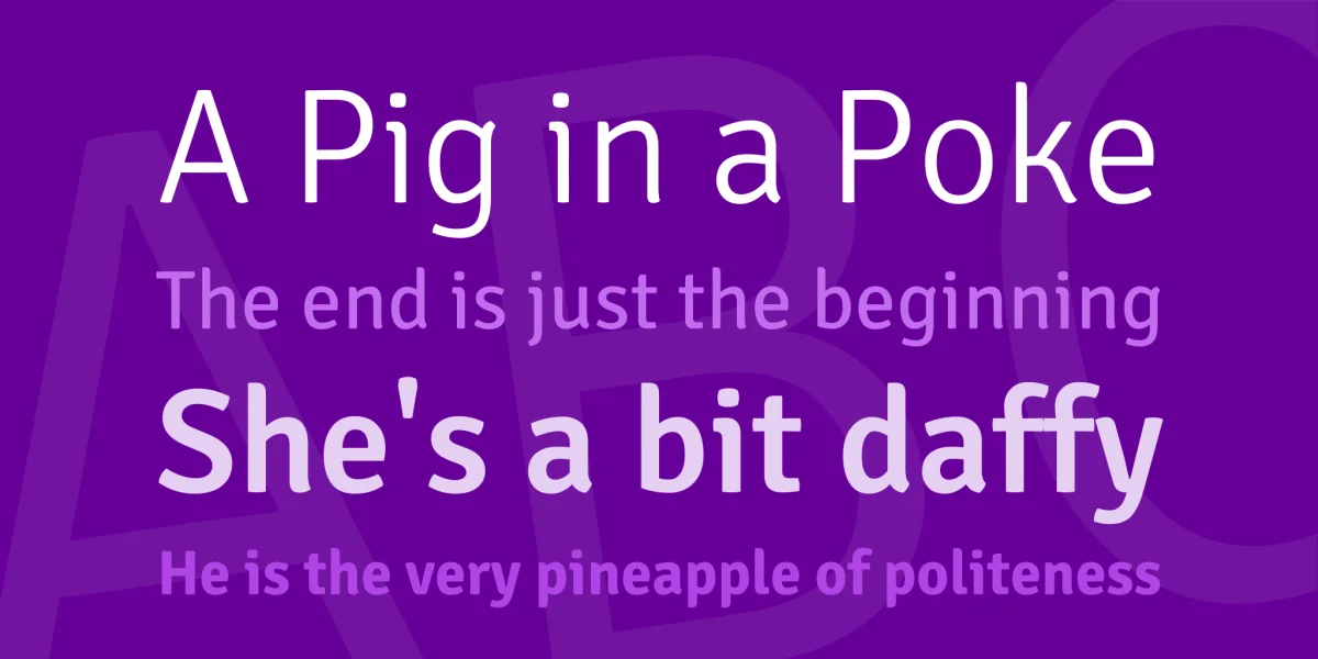 Signika Negative Font Family preview 2