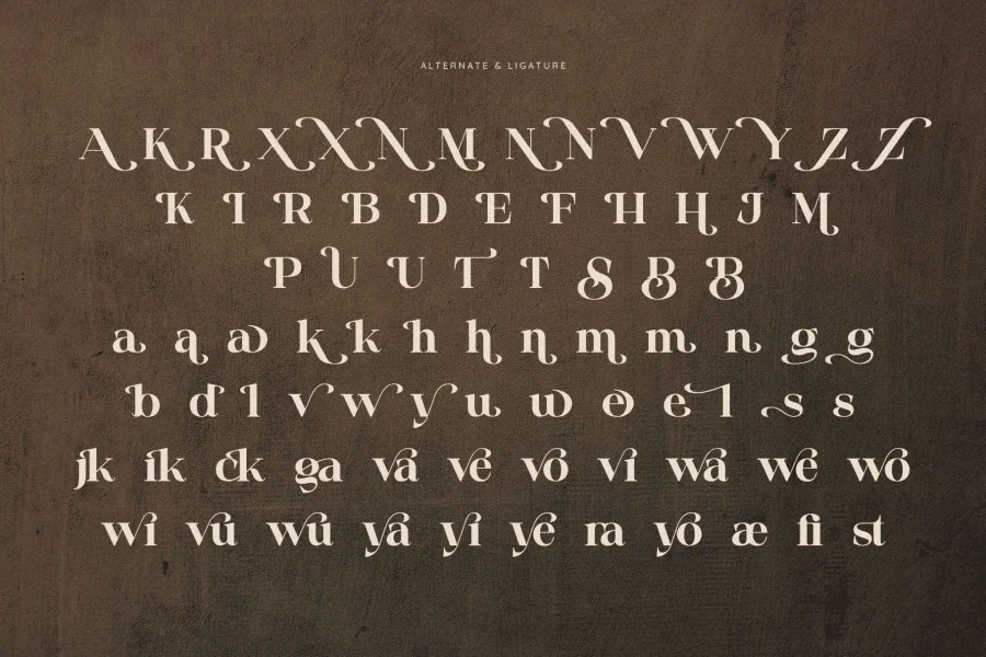Silneva Font preview 6