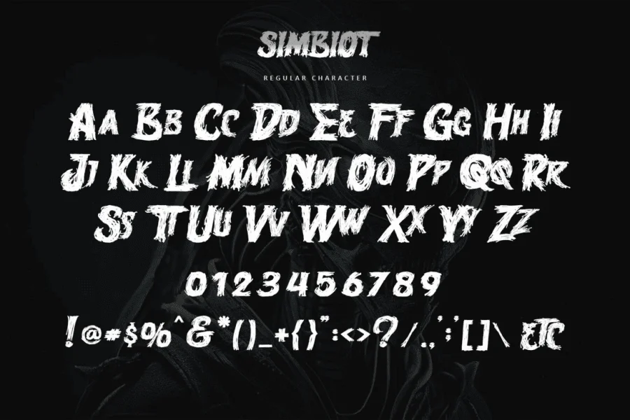 Simbiot-Personal use Font preview 10