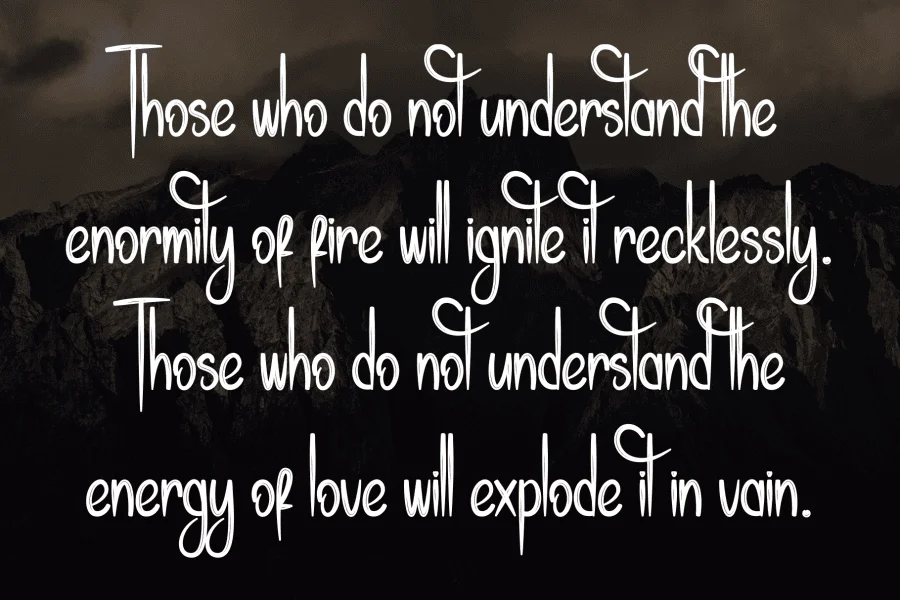 Simple Callifornia Font preview 6