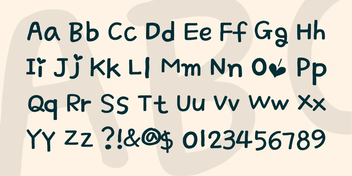 Simple Love Font preview 4