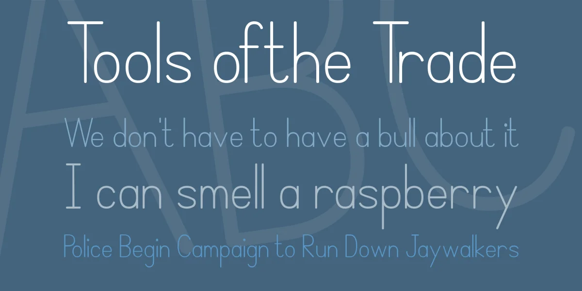 Simple Print Font preview 2